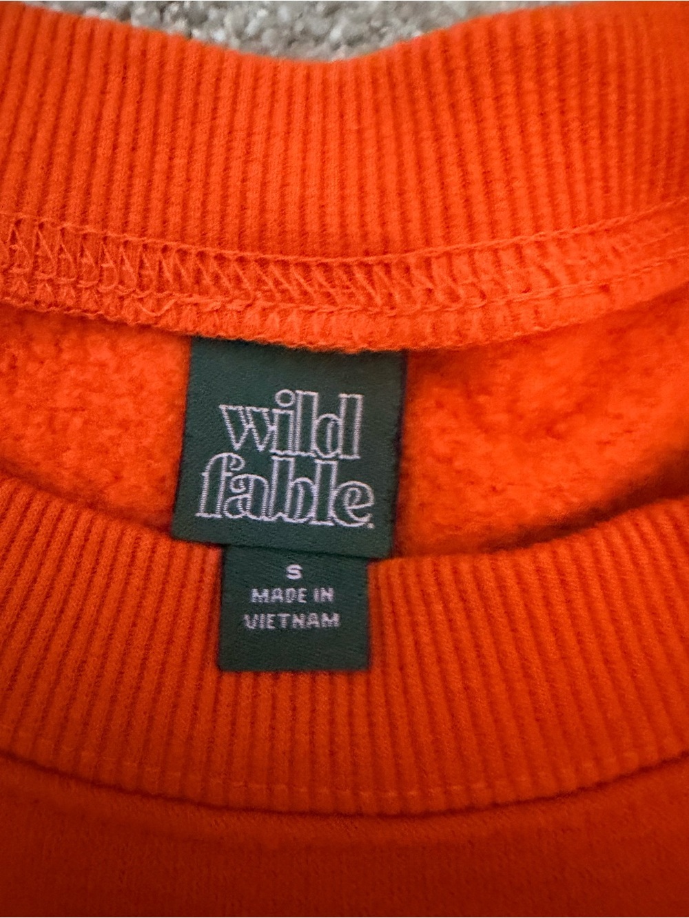 wild fable Orange Crewneck Sweater - Picture 2 of 3